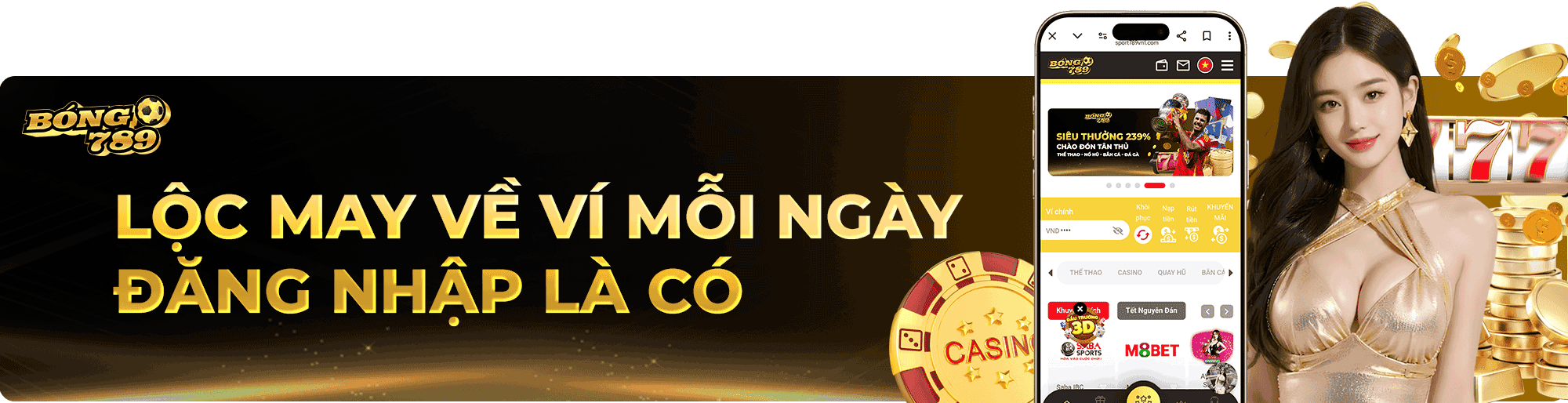 LÌ XÌ ĐĂNG NHẬP MỖI NGÀY